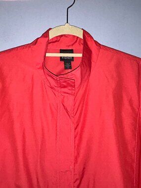 Eileen Fisher Red Jacket Sz Med, Lightweight Windbreaker